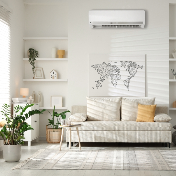 エアコンが観葉植物には良くないと示している画像