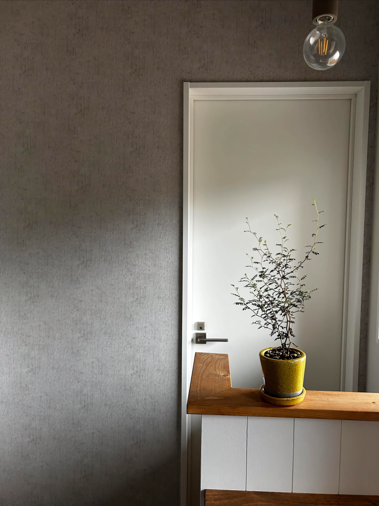 ソフォラをテーブルの上に飾っている画像