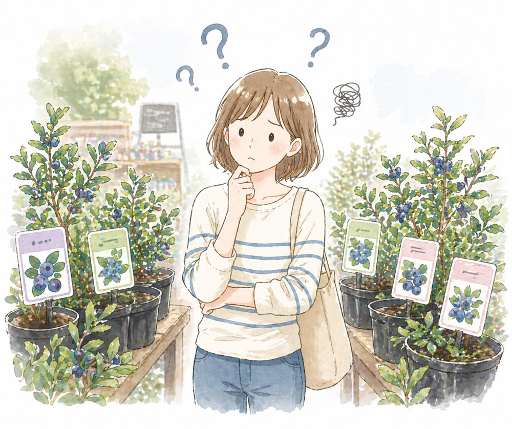 ブルーベリーどれを選べばいいかわからない